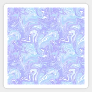 Pastel Purple and Blue Silk Marble - Digital Liquid Paint Sticker